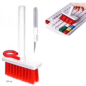 Keyboard Brush 5-in-1 Keyboard Cleaning Brush Kit Multi-Function Keyboard Cleaner Tools with Key Puller for Computer/AirPods/Earbud/Cell Phone/PC/Laptop/Bluetooth Earphones