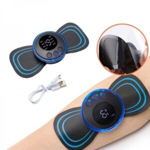 Intelligent Massage Sticker Fully Automatic LCD Display Cervical Spine Leg Shoulder EMS Pulse Wireless Mini Portable Massager