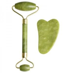 Jade Roller & Gua Sha Set - Rejuvenate Your Skin & Reduce Stress with Natural Stone Facial Massage!