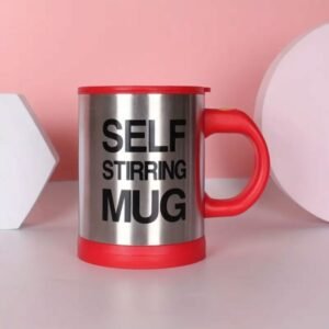 1pc Automatic Stirring Coffee Cup, Stainless Steel Milk Cup, Electric Stirring Coffee Mug, 5 Colors Optional
