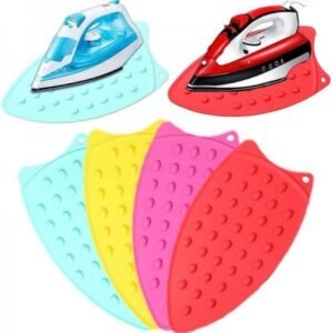 1pc Thick Silica Gel Heat Insulation Pad, Ironing Pad, Folding Household Pure Color Silica Gel Ironing Pad, Household Laundry Supplies