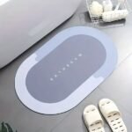 1pc, Super Absorbent Floor Mat, Multi-Size Bathroom Anti-Slip Bath Mats For Home, Microfiber Quick Dry Bathroom Carpet, Morandi Color Matching Diatom Mud Bath Mat