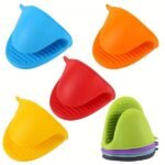 2 Pcs Silicone Pot Holders, Heat Resistant Rubber Oven Mitts, Mini Oven Gloves For Kitchen Cooking _ Baking, Kitchen Accessories