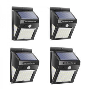 Outdoor Solar Wall Lights 4PCS 2PCS 3 Modes LED Solar Motion Sensor Outdoor Lamp IP65 Waterproof Light Control Solar Wall Lamp Suitable for Garage Fence Deck Courtyard