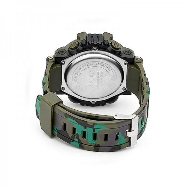 IIK Collection Army Design Strap Multi Functional Sports Digital Dial Men's Watch - Image 4