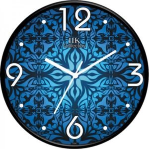 IIK Collection Plastic Analog Round Wall Clock with Glass for Home-Kitchen-Bed Room-Office, Size (28 x 28 x 6 cm, Multicolour)