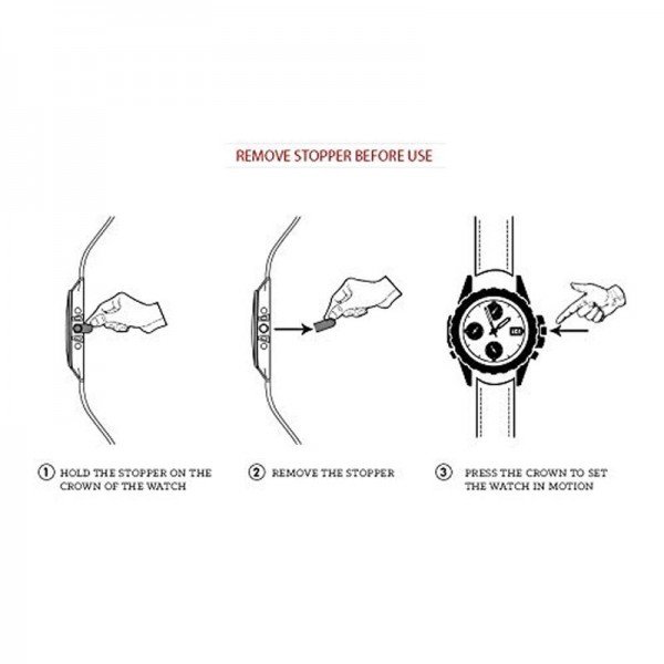 IIK Collection Round Studded Dial Metal Bracelet Chain Strap Analogue Women's Wrist Watch (Black) - Image 3