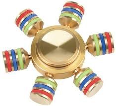 Brass Fidget Spinner Toy with Stainless Steel Bearings