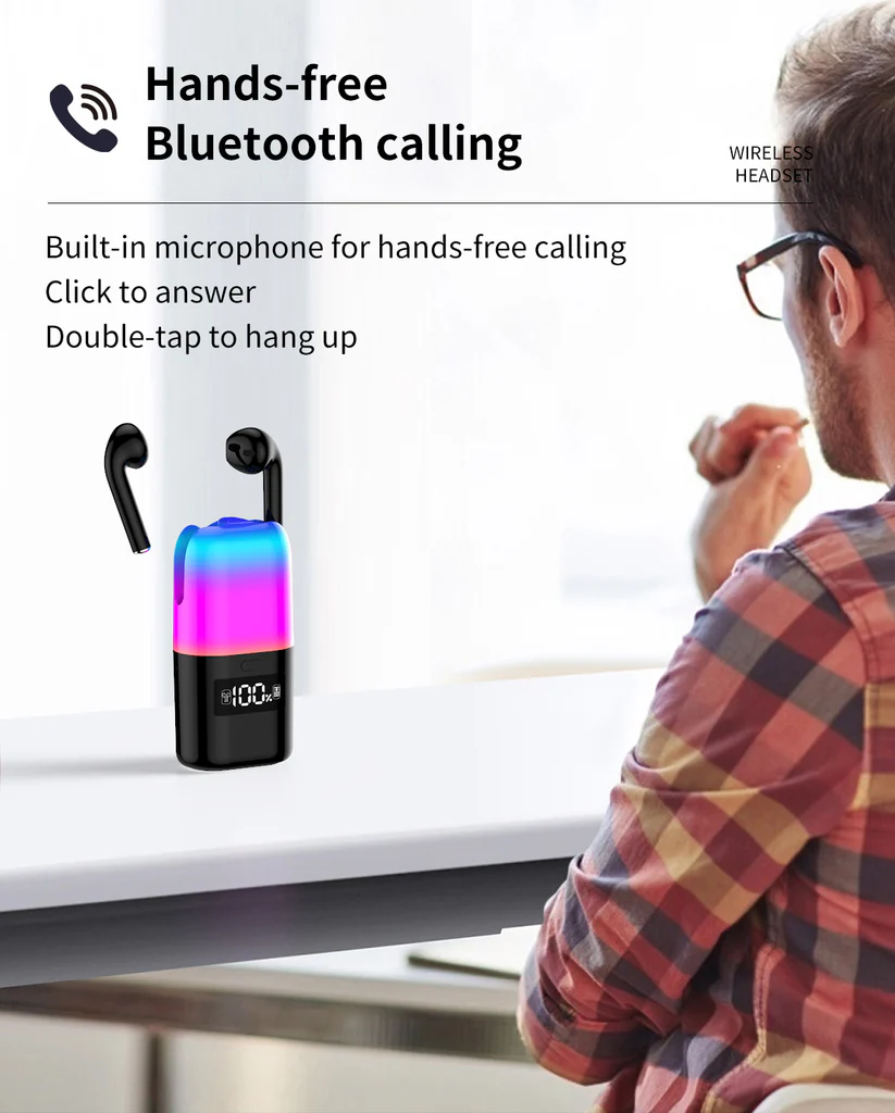 CreaTeck Earbuds with Inbuilt Bluetooth Speaker - 2in1 (TWS TF23) - Image 3