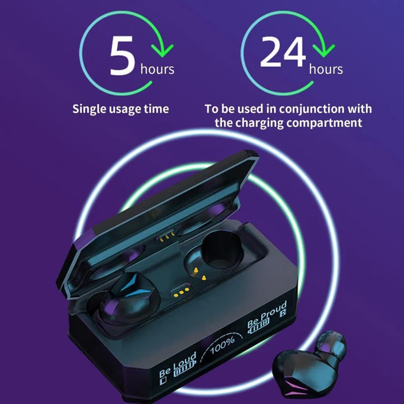 CreaTeck M98 Plus Bluetooth Gaming (Black, In the Ear) - Image 4