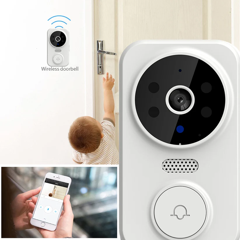 CreaTeck Smart Camera Doorbell (White) - Image 4