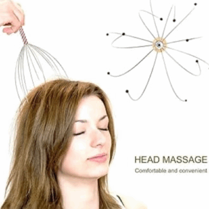 Country Hub Bokomo Head Massager Scalp Massage Machine Scalp Scratcher Metal Scalp Masager Head Scratcher for Head Masage, Body Relaxing, Pain Relief and Hair Massage Spring (Pack of 1)