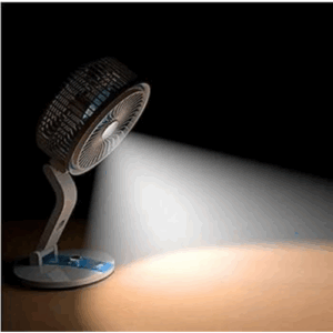 Rechargeable Folding Fan with Emergency Light