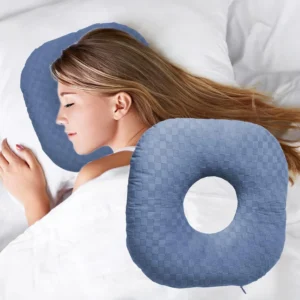 Comfort Pillow For Ear Piercing Pillow for Side Sleepers, Shape: Round