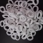 White Colored Hair Rubber Bands (100 Pcs)