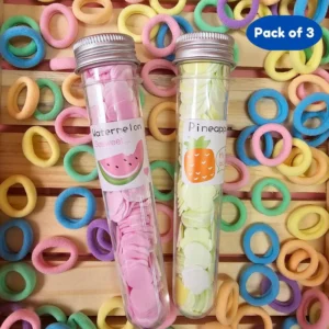 Travel Soft Paper Soap Flower Design Tube Shape Bottle Pack of 2
