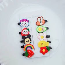 15 Pcs Rainbow Unicorn Ice Cream Hair Clips Set Baby Hairpin for Kids Girls Hair Clip, Colour & Design as per Availability