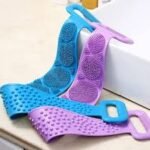 Back Scrubber, Double Side Bathing Brush for Skin Deep Cleaning Massage, Dead Skin Removal Exfoliating Belt for Shower, Easy to Clean, Brush for Bathing