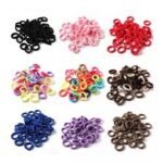 Soft Rubber Mini Hairbands Elastic Hair Ties Tiny for Baby Kids Girl 100 Pieces