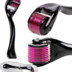 Derma Roller with 540 Titanium Alloy Micro Needles 0.5 mm | Suitable for Beard Also | Reduces Hair Fall | Stimulates Hair Follicles | Easy to use | Safe & Effective