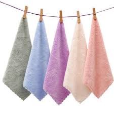 Present Ultra Soft Microfiber Highly Absorbent Daily Use Rumal/Face Towel For Girls, Ladies, Baby Handkerchief (Pack of 5)