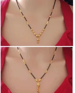 Pooja Gold Plated Mangalsutra Combo For Women Stylish