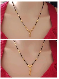 Pooja Gold Plated Mangalsutra Combo For Women Stylish