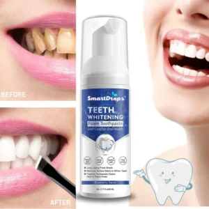 Smartdrops Strong Teeth Cavity Protection Teeth Whitening Foam Toothpaste