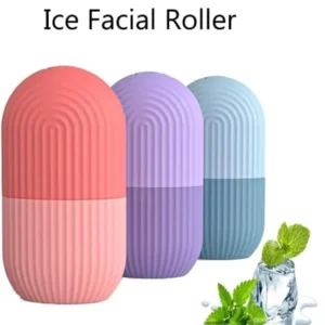 Ice Roller for Face Massager | Reusable Ice Holder Tool for Glowing & Clear Skin | Easy to Use and Carry | Cold Massage Therapy for Skin Pack Of 2
