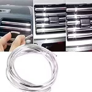 Guance Car Interior AC Vent Chrome Beading Roll Universal for All Cars (3 Meter)