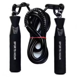 Black Adjustable Ball Bearing Skipping rope