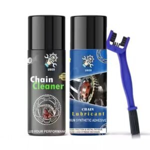 Combo Chain Cleaner Spray & Lube (150ml each) and Bike Chain Cleaning Brush