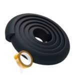 SYGA Baby Safety Strip Furniture Edge Guard Cushion Corner Cover 2 Meter 6.5 feet Tape Infant Bump Protector (L Shape_Black)
