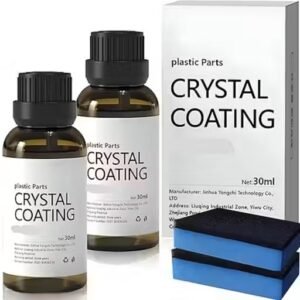 Crystal Coating for Car Bike Plastic Parts | 30ml PVC Restorer for Car Revitalizing Coating Agent | Car Maintenance Dashboard Plastic Crystal Coating Cleaner Polish Shining (pack of 2)