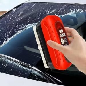MAVDI Automotive Oil Film Cleaning Brush, Glass Cleaning Board, Car Glass Oil Film Removal Cleaner, Powerful Windshield Cleaner & Oil Film Remover, Enhance Visual Effect Of Windshield (Pack of 1)