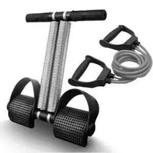 COMBO of Tummy Trimmer with Toning Tube | Double Spring Tummy Trimmer | Double Toning Tube | Ab Exerciser | Resistance Tube | Body Toner | Waist Reducer | Fitness Equipment | Gym Accessories (Combo)