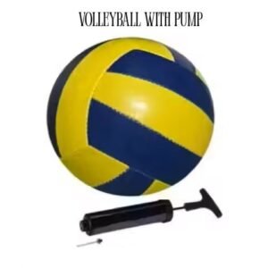 This Durable Volleyball is designed for both indoor and outdoor play, meeting official size and weight standards for training and competitive games. Crafted for lasting performance, it comes with a pump for easy inflation. Suitable for enthusiasts and professionals, it provides excellent grip, bounce, and control on multiple surfaces