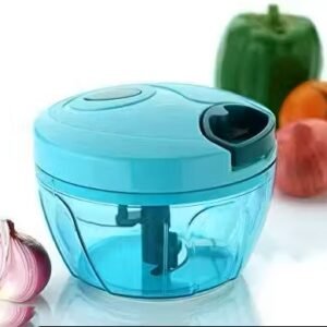 Compact Chopper with Blades effortlessly Chopping Big Size Kitchen Dori Handy Vegetable and Fruit Manual Onion Dry Fruit Salad Maker Vegetable Quick Chopper (450 ml, Green)