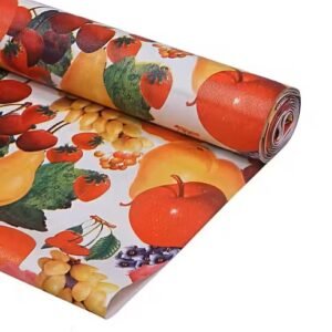 FALAK PVC Kitchen Shelf Mat 5 Meter Roll- Multicolour