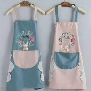 1 Pcs Multi coloer - Waterproof Kitchen Apron for Women with Big Front Pocket Hand-Wiping Towel | Comfortable Wear-Resistant Chef Apron for Cooking | One Size Fits Most