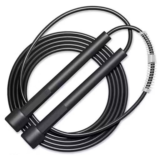 Lycan Professional Adjustable Skipping Rope Jumping Rope With Comfortable Handles Freestyle Skipping Rope (Black)