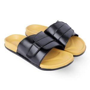 Snatch Men's Cushion Stylish Slippers|chappal| Men's Casual Slipper for Daily use|Soft sole thread slippers|Waterproof & Everyday Flip Flops for Gents