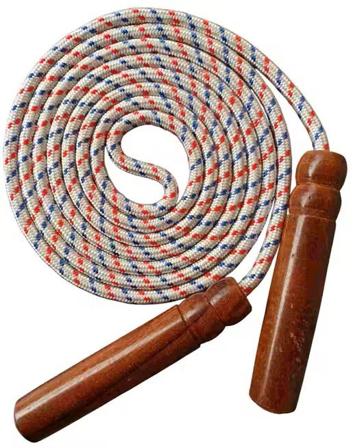 Natural Wood Handled Skipping Rope: Eco-Friendly Fitness Solution for Weight Loss and Heart Health - Image 3